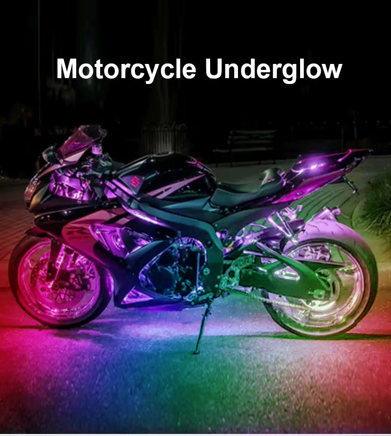 RGBIC Motorcycle underglow kit 12 pieces