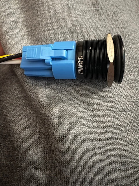 Latching switch (White Illumination) Ring light 12v universal switch