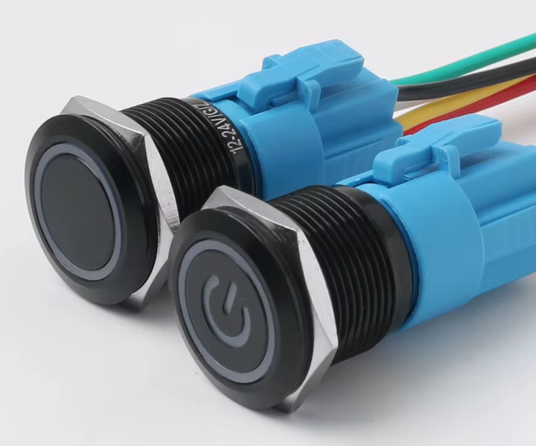 Latching switch (White Illumination) Ring light 12v universal switch